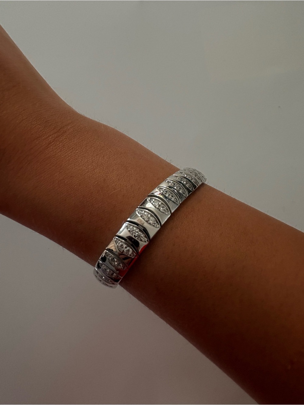 Classic Sterling Silver Cubic Zirconia Bracelet